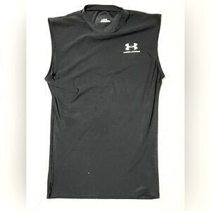 Men’s size small black under armor sleeveless stretch muscle shirt